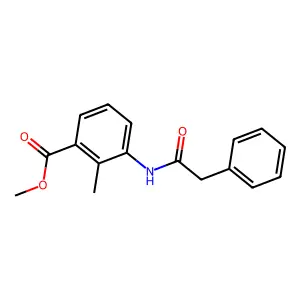 Methyl 2-methyl-3-[(phenylacetyl)amino]benzoate structure