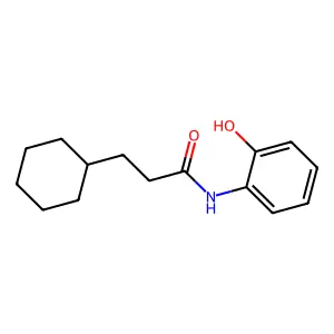 3-cyclohexyl-N-(2-hydroxyphenyl)propanamide structure