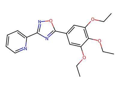 3-Pyridin-2-yl-5-(3,4,5-triethoxyphenyl)-1,2,4-oxadiazole structure