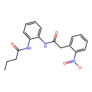 N-(2-{[(2-nitrophenyl)acetyl]amino}phenyl)butanamide structure