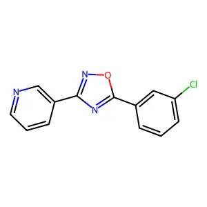 3-[5-(3-Chlorophenyl)[1,2,4]oxadiazol-3-yl]pyridine structure