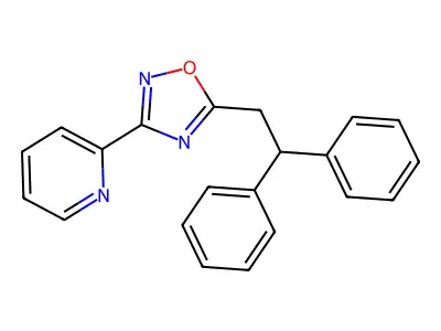 5-(2,2-Diphenylethyl)-3-pyridin-2-yl-1,2,4-oxadiazole structure