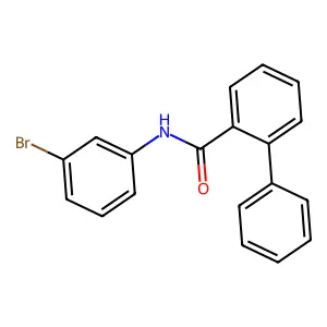 N-(3-bromophenyl)-2-biphenylcarboxamide structure