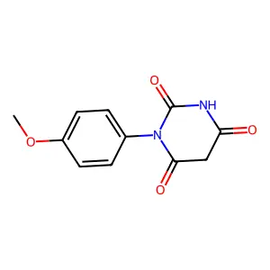 1-(4-Methoxyphenyl)-1,3-diazinane-2,4,6-trione structure