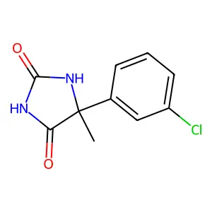 5-(3-Chlorophenyl)-5-methylimidazolidine-2,4-dione structure