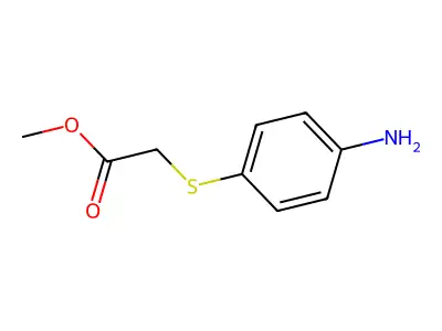 Methyl 2-(4-aminophenyl)sulfanylacetate structure