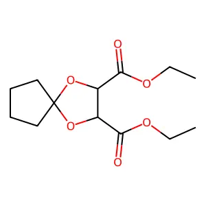 Diethyl 1,4-dioxaspiro[4,4]nonan-2,3-dicarboxylate structure