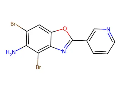 4,6-Dibromo-2-(pyridin-3-yl)-1,3-benzoxazol-5-amine structure