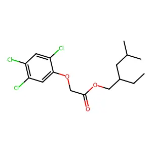 2-Ethyl-4-methylpentyl (2,4,5-trichlorophenoxy)acetate structure