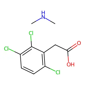 2,3,6-Trichlorophenylacetic acid dimethylamine salt structure