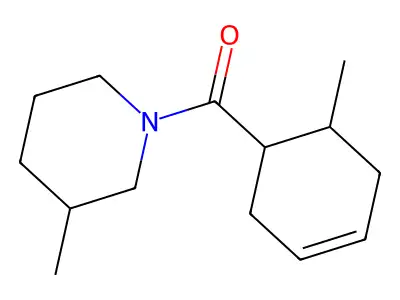 3-Methyl-1-((6-methyl-3-cyclohexen-1-yl)carbonyl)piperidine structure