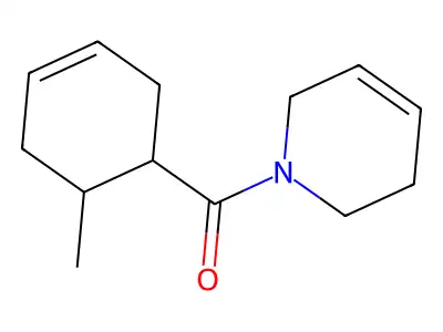 1,2,3,6-Tetrahydro-1-((6-methyl-3-cyclohexen-1-yl)carbonyl)pyridine structure