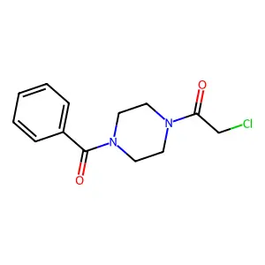 1-Benzoyl-4-(chloroacetyl)piperazine structure