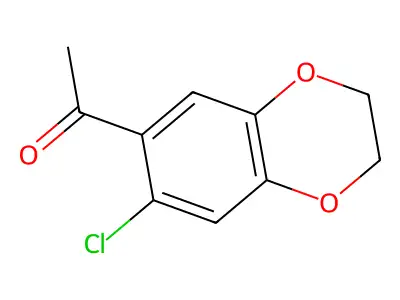 1-(7-Chloro-2,3-dihydro-1,4-benzodioxin-6-yl)ethanone structure