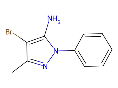 5-Amino-4-bromo-3-methyl-1-phenylpyrazole structure