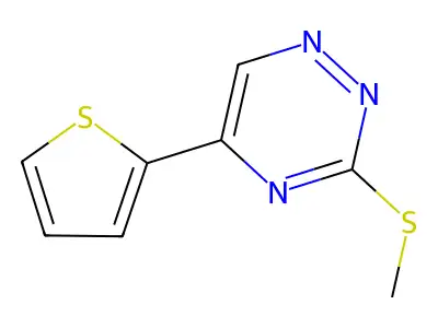 as-Triazine, 3-(methylthio)-5-(2-thienyl)- structure