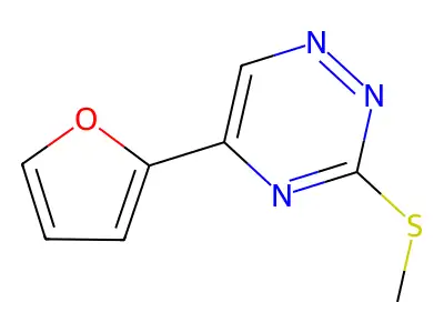 as-Triazine, 5-(2-furyl)-3-(methylthio)- structure