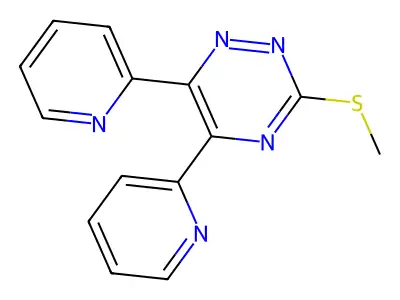 as-Triazine, 5,6-di-2-pyridyl-3-(methylthio)- structure