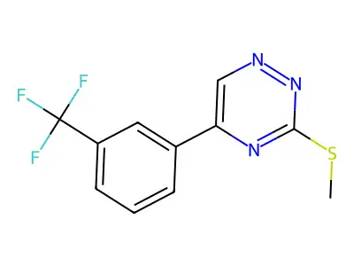 as-Triazine, 3-(methylthio)-5-(alpha,alpha,alpha-trifluoro-m-tolyl)- structure