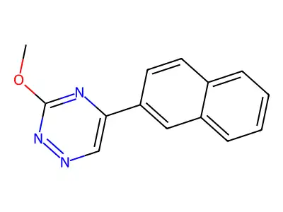 as-Triazine, 3-methoxy-5-(2-naphthyl)- structure