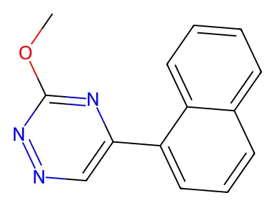 as-Triazine, 3-methoxy-5-(1-naphthyl)- structure