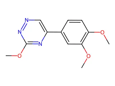 as-Triazine, 5-(3,4-dimethoxyphenyl)-3-methoxy- structure