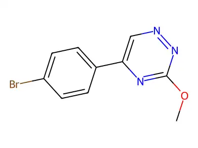 as-Triazine, 5-(p-bromophenyl)-3-methoxy- structure