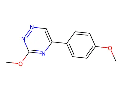 as-Triazine, 3-methoxy-5-(p-methoxyphenyl)- structure
