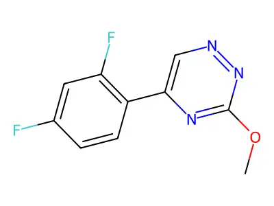 as-Triazine, 5-(2,4-difluorophenyl)-3-methoxy- structure