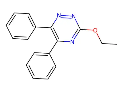 as-Triazine, 5,6-diphenyl-3-ethoxy- structure