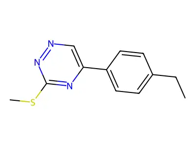 as-Triazine, 5-(p-ethylphenyl)-3-(methylthio)- structure