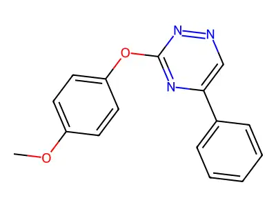 as-Triazine, 3-(p-methoxyphenoxy)-5-phenyl- structure