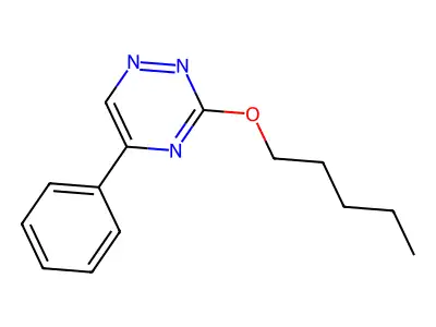 as-Triazine, 3-(pentyloxy)-5-phenyl- structure