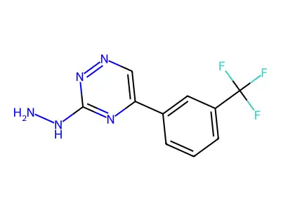 3-Hydrazino-5-(alpha,alpha,alpha-trifluoro-m-tolyl)-1,2,4-triazine structure