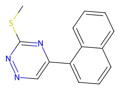 as-Triazine, 3-(methylthio)-5-(1-naphthyl)- structure