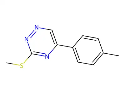 1,2,4-Triazine, 5-(4-methylphenyl)-3-(methylthio)- structure