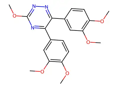as-Triazine, 5,6-bis(3,4-dimethoxyphenyl)-3-methoxy- structure