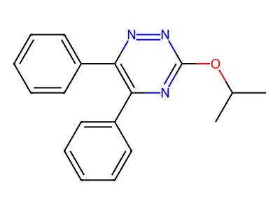 as-Triazine, 5,6-diphenyl-3-isopropoxy- structure