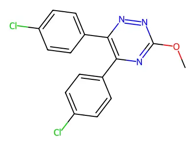 as-Triazine, 5,6-bis(p-chlorophenyl)-3-methoxy- structure