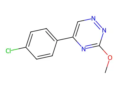 as-Triazine, 5-(p-chlorophenyl)-3-methoxy- structure