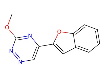 as-Triazine, 5-(benzofuran-2-yl)-3-methoxy- structure