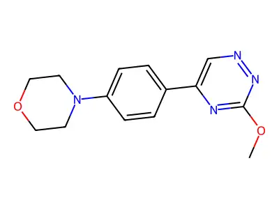 as-Triazine, 3-methoxy-5-(p-morpholinophenyl)- structure