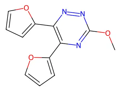 as-Triazine, 5,6-di-2-furyl-3-methoxy- structure