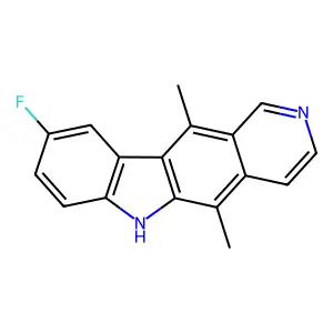 9-Fluoro-5,11-dimethyl-6H-pyrido[4,3-b]carbazole structure