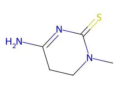 6-Amino-3-methyl-4,5-dihydropyrimidine-2-thione structure