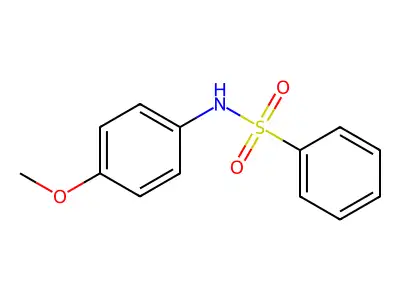N-(4-Methoxyphenyl)benzenesulfonamide structure