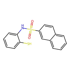 n-(2-Sulfanylphenyl)naphthalene-2-sulfonamide structure