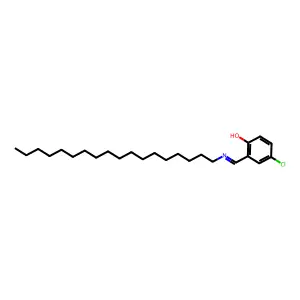 4-Chloro-2-(octadecyliminomethyl)phenol structure