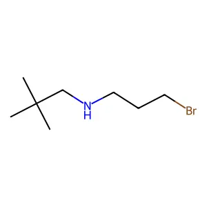 N-(3-bromopropyl)-2,2-dimethylpropan-1-amine structure