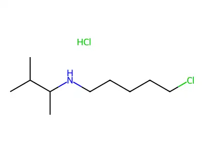 5-Chloro-N-(3-methyl-2-butanyl)-1-pentanamine structure